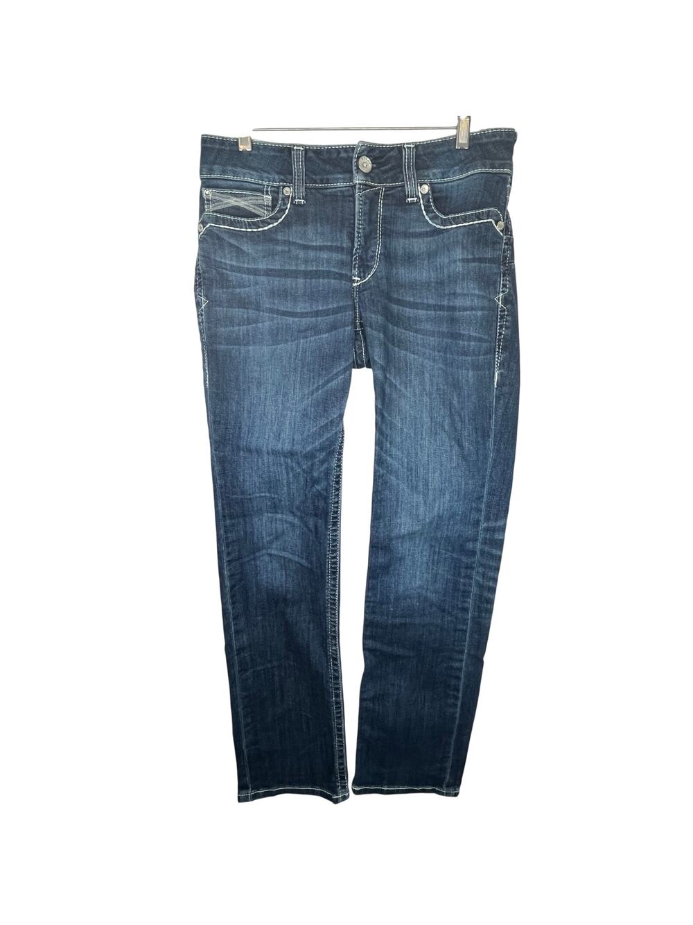 Ariat R.E.A.L. Denim women's midrise straight leg jeans, size 30R, EUC